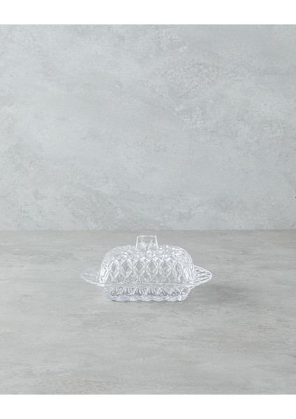 Crux Cam Tereyağlık 17,5X11X10 cm Şeffaf