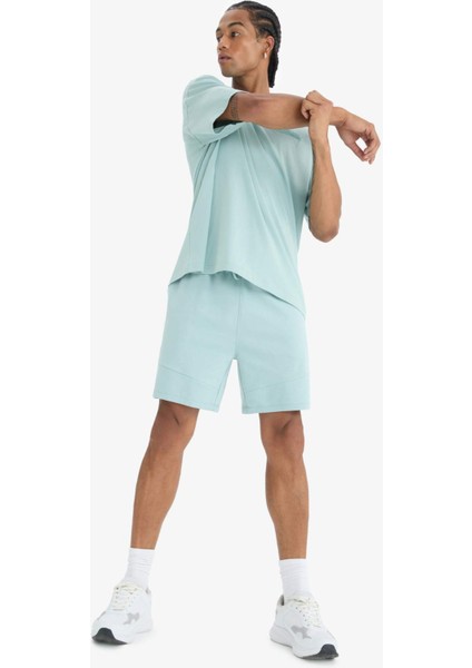 fit Standart Fit Sporcu Beli Bağcıklı Cepli ŞORT E2585AX25SM