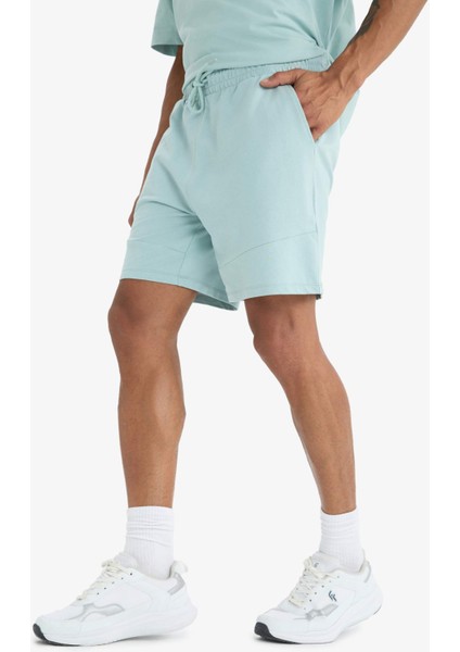 fit Standart Fit Sporcu Beli Bağcıklı Cepli ŞORT E2585AX25SM