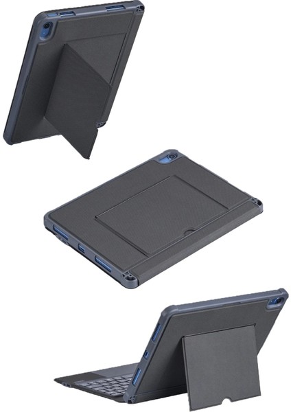 T5508D iPad 2022 10.9 (10.nesil) Kılıf Palermo Ledli Klavyeli Standlı Tablet Kılıfı - Siyah fırsatları