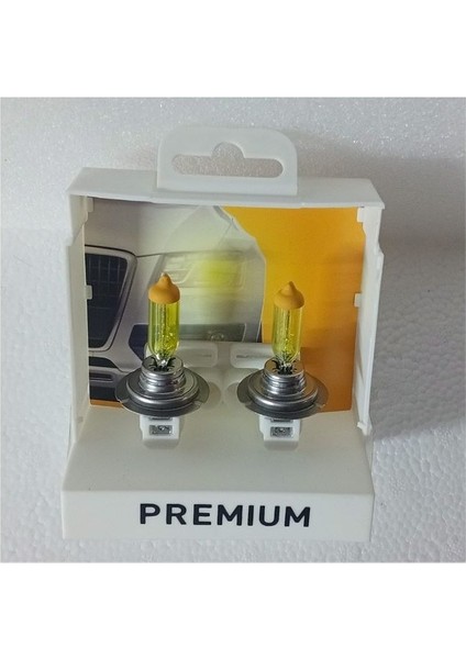Premıum Far Ampulu Takımı 12V H7 55W Sarı Işık Yellow (Limon Sarısı H7) fırsatları