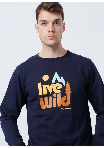 Live Wild Crew Erkek Sweatshirt CS0200-472 modelleri