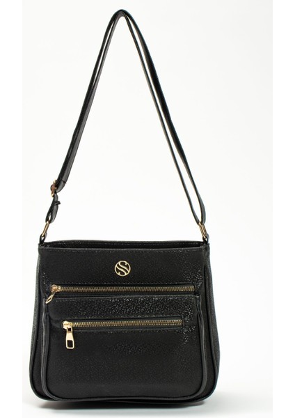 Kadın,ayarlanabilir Çapraz Askılı, Dört Cepli Omuz Çantası