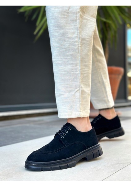BA0237 Bağcıklı Klasik Siyah Taban Süet Casual Erkek Ayakkabı fiyatları