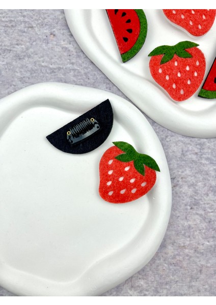 Karpuz ve Çilekli Saçsız Bebek Tokası 2'li fiyatları