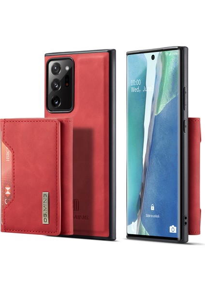 Samsung Galaxy NOTE20 ULTRA/NOTE20 Ultra 5g Manyetik Üç Katlı Cüzdan Destekli Deri Kılıf (Yurt Dışından)