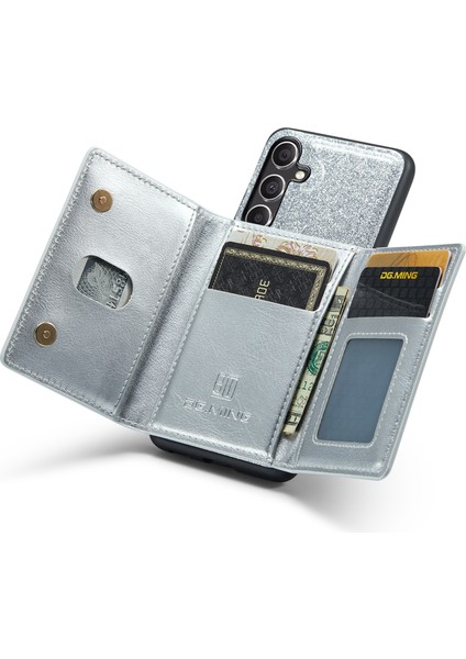 Samsung Galaxy S23 Fe Kickstand Telefon Kılıfı Parıltılı Deri Kaplamalı Pc+Tpu Kılıf Çıkarılabilir Cüzdan ile (Yurt Dışından) fiyatları
