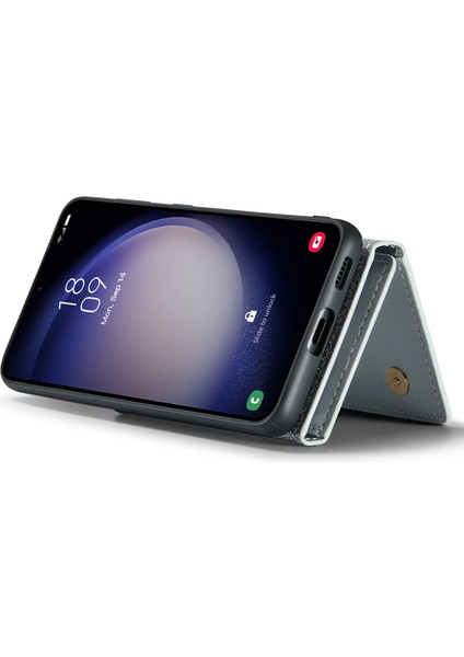Samsung Galaxy S23 Fe Kickstand Telefon Kılıfı Parıltılı Deri Kaplamalı Pc+Tpu Kılıf Çıkarılabilir Cüzdan ile (Yurt Dışından) fırsatları