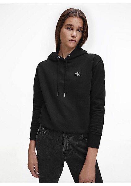 Kadın Pamuk Karışımı Kapüşonlu Sweatshirt