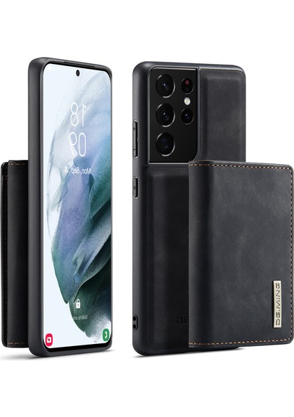 Samsung Galaxy S21 Ultra 5g Manyetik Cüzdanlı Kickstand Tasarım Pu Deri Telefon Kılıfı (Yurt Dışından)