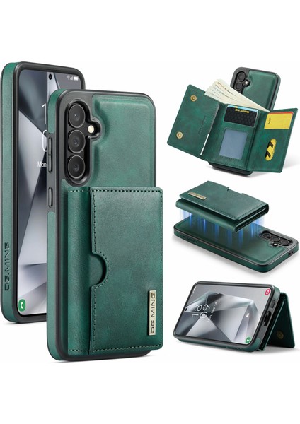 Samsung Galaxy S24 Manyetik Cüzdan Pu + Pc + Tpu Telefon Kılıfı (Yurt Dışından)