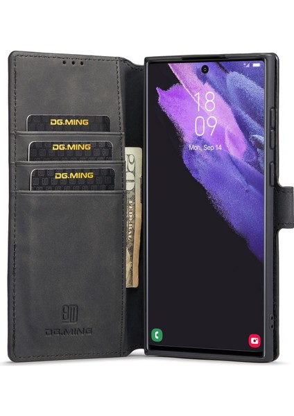 Samsung Galaxy S23 Ultra Retro Pu Deri Düşmeye Karşı Kapaklı Flip Stand Cüzdan Telefon Kılıfı (Yurt Dışından) fiyatları