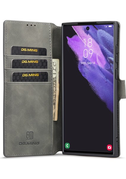 Samsung Galaxy S23 Ultra Retro Pu Deri Düşmeye Karşı Kapaklı Flip Stand Cüzdan Telefon Kılıfı (Yurt Dışından) fiyatları
