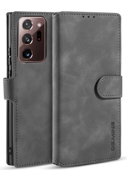 Samsung Galaxy NOTE20 ULTRA/NOTE20 Ultra 5g Retro Deri Cüzdan Standı Kılıfı (Yurt Dışından)