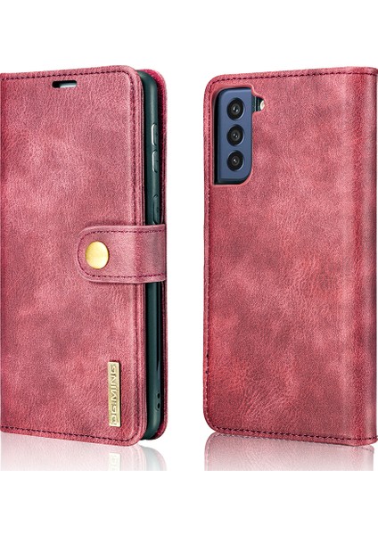 Samsung Galaxy S21 Fe Çıkarılabilir 2'si 1 Arada Bölünmüş Deri Cüzdan Kılıf Standı Folio Manyetik Telefon Kılıfı (Yurt Dışından) fırsatları