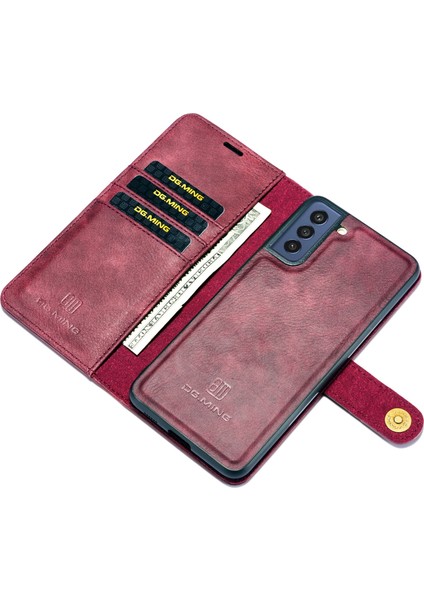 Samsung Galaxy S21 Fe Çıkarılabilir 2'si 1 Arada Bölünmüş Deri Cüzdan Kılıf Standı Folio Manyetik Telefon Kılıfı (Yurt Dışından) indirimleri