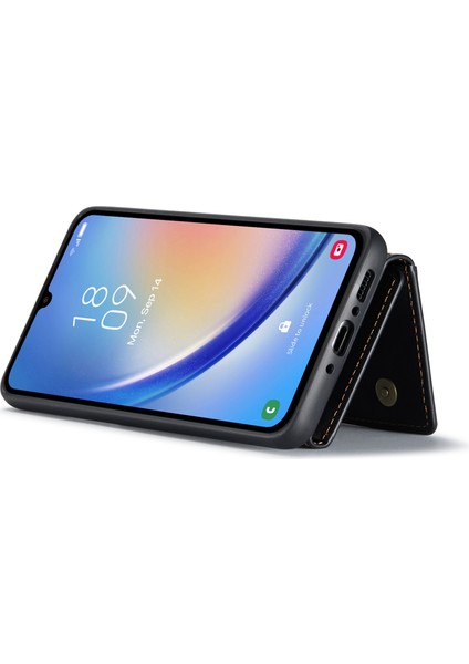 Samsung Galaxy A14 4g / 5g Pu Deri Kaplamalı Pc + Tpu Kickstand Telefon Kılıfı Çıkarılabilir Cüzdan Kapağı (Yurt Dışından) fiyatları