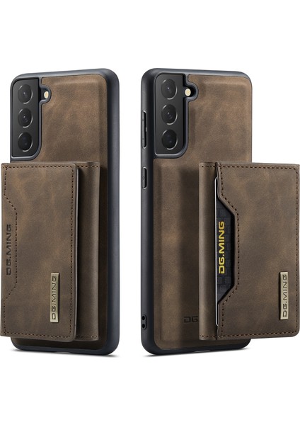 Samsung Galaxy S22 5g Manyetik 2'si 1 Arada Cüzdan Darbeye Dayanıklı Telefon Kılıfı Kablosuz Şarj Kabuğu Desteği (Yurt Dışından)