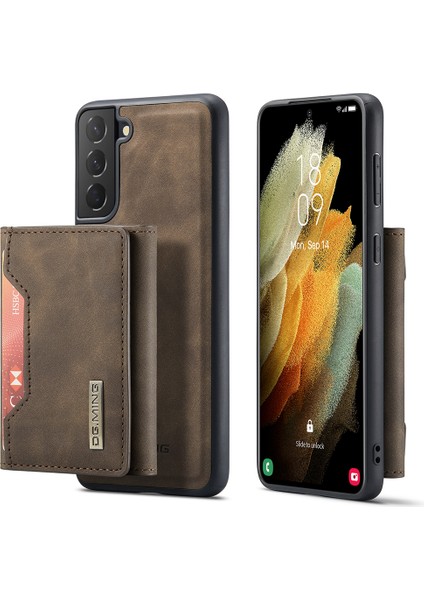 Samsung Galaxy S21 Fe Kickstand'li Çıkarılabilir Cüzdan Tasarımlı Hibrit Kılıf (Yurt Dışından)