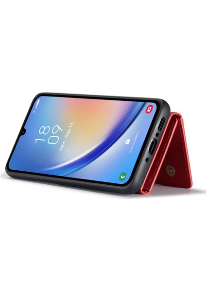 Samsung Galaxy A14 4g / 5g Pu Deri Kaplamalı Pc + Tpu Kickstand Telefon Kılıfı Çıkarılabilir Cüzdan Kapağı (Yurt Dışından) fiyatları