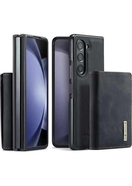 Samsung Galaxy Z Fold5 5g Pu Deri+Pc Kickstand Cüzdan Telefon Kılıfı (Yurt Dışından)
