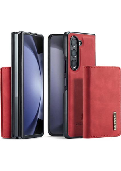 Samsung Galaxy Z Fold5 5g Pu Deri+Pc Kickstand Cüzdan Telefon Kılıfı (Yurt Dışından)