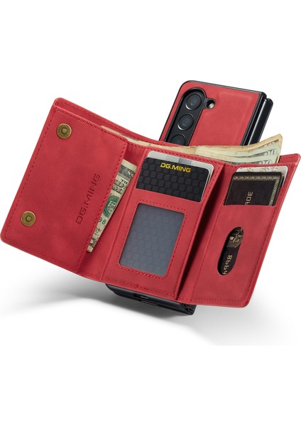 Samsung Galaxy Z Fold5 5g Pu Deri+Pc Kickstand Cüzdan Telefon Kılıfı (Yurt Dışından) fiyatları