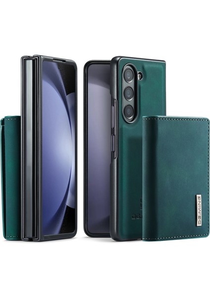 Samsung Galaxy Z Fold5 5g Pu Deri+Pc Kickstand Cüzdan Telefon Kılıfı (Yurt Dışından)