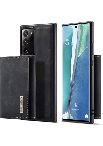 Samsung Galaxy NOTE20 ULTRA/NOTE20 Ultra 5g Çıkarılabilir Manyetik Cüzdanlı Pu Deri Kaplamalı Tpu + Pc Telefon Kılıfı (Yurt Dışından)