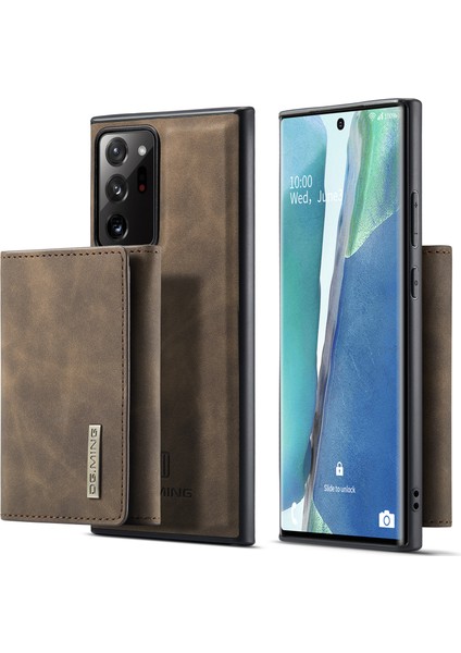 Samsung Galaxy NOTE20 ULTRA/NOTE20 Ultra 5g Çıkarılabilir Manyetik Cüzdanlı Pu Deri Kaplamalı Tpu + Pc Telefon Kılıfı (Yurt Dışından)