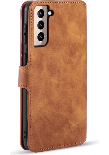 Samsung Galaxy S21 4g/5g Retro Stil Deri Cüzdan Kılıf Standı Kapağı (Yurt Dışından) modelleri