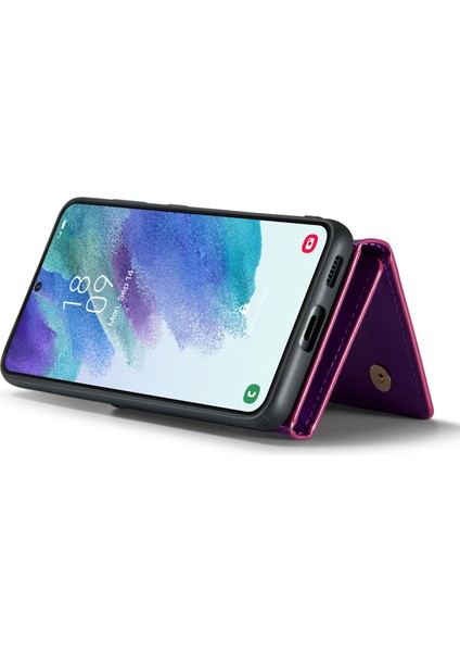 Samsung Galaxy S21 Fe 5g Manyetik Çıkarılabilir Tasarım Parıltılı Bling Tozu Pu Deri Kılıf Pc + Tpu Fermuarlı Cep Cüzdan Ayaklı Telefon Kılıfı (Yurt Dışından) fırsatları
