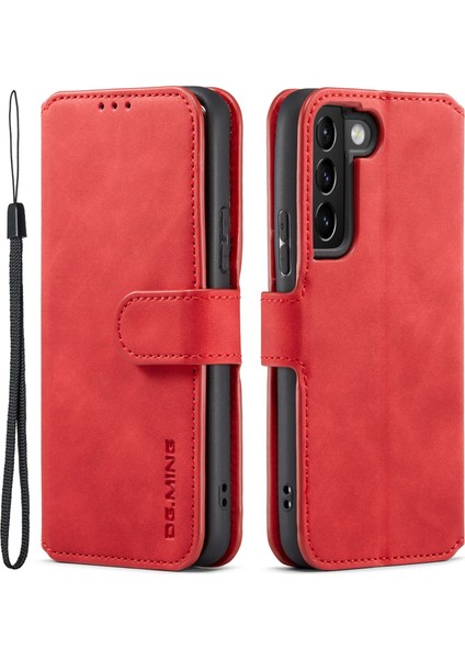 Samsung Galaxy S22 5g Retro Stil Telefon Kılıfı Standı Cüzdan Pu Deri Kılıf (Yurt Dışından)