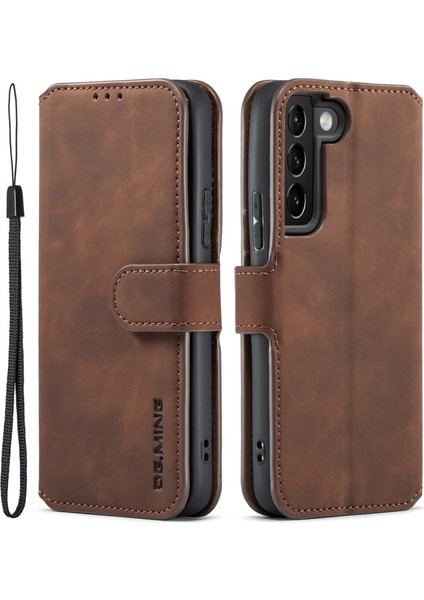 Samsung Galaxy S22 5g Retro Stil Telefon Kılıfı Standı Cüzdan Pu Deri Kılıf (Yurt Dışından)