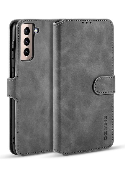 Samsung Galaxy S21 4g/5g Retro Stil Deri Cüzdan Kılıf Standı Kapağı (Yurt Dışından)