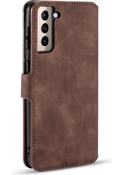 Samsung Galaxy S21 4g/5g Retro Stil Deri Cüzdan Kılıf Standı Kapağı (Yurt Dışından) modelleri