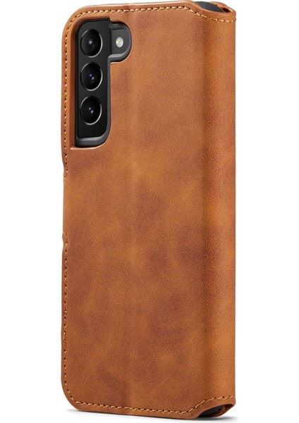 Samsung Galaxy S22 5g Retro Stil Telefon Kılıfı Standı Cüzdan Pu Deri Kılıf (Yurt Dışından) modelleri