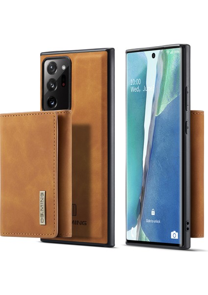 Samsung Galaxy NOTE20 ULTRA/NOTE20 Ultra 5g Çıkarılabilir Manyetik Cüzdanlı Pu Deri Kaplamalı Tpu + Pc Telefon Kılıfı (Yurt Dışından)