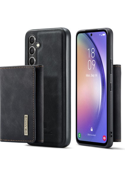 Samsung Galaxy A14 5g / A14 4g Manyetik Cüzdan Kickstand Telefon Kılıfı Pc + Tpu Deri Kaplamalı Arka Kapak (Yurt Dışından)