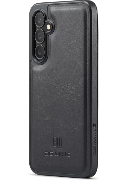 Samsung Galaxy S24 Fe Düşmeye Karşı Dayanıklı Deri Kaplamalı Pc+Tpu Telefon Arka Kapağı (Yurt Dışından)