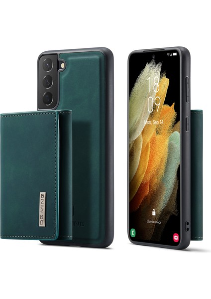 Samsung Galaxy S21 5g/4g Çıkarılabilir Cüzdan Tasarım Deri Kaplamalı Tpu + Pc Kılıfı Kickstand ile (Yurt Dışından)