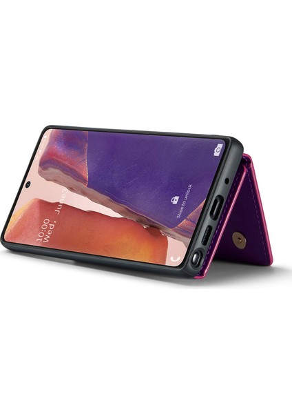 Samsung Galaxy NOTE20 / NOTE20 5g 2'si 1 Arada Çıkarılabilir Fermuarlı Cüzdan Telefon Kılıfı Simli Manyetik Telefon Kılıfı Ayaklık (Yurt Dışından) modelleri