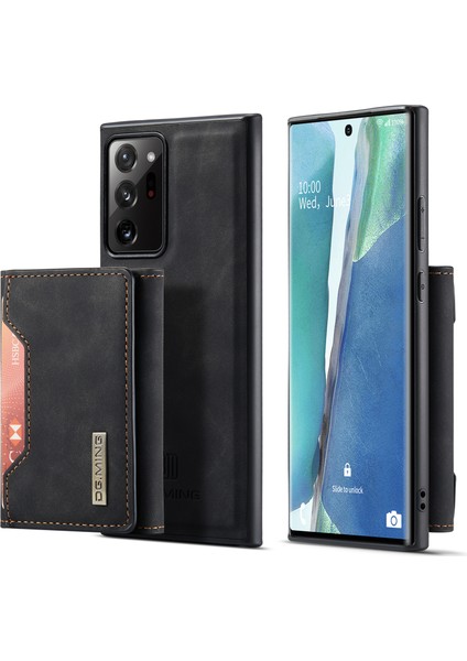 Samsung Galaxy NOTE20 ULTRA/NOTE20 Ultra 5g Manyetik Üç Katlı Cüzdan Destekli Deri Kılıf (Yurt Dışından)