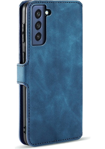Samsung Galaxy S21 Fe Retro Stil Tam Koruma Deri Cüzdan Standı Telefon Kılıfı (Yurt Dışından) modelleri