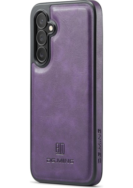 Samsung Galaxy S24 Fe Düşmeye Karşı Dayanıklı Deri Kaplamalı Pc+Tpu Telefon Arka Kapağı (Yurt Dışından)