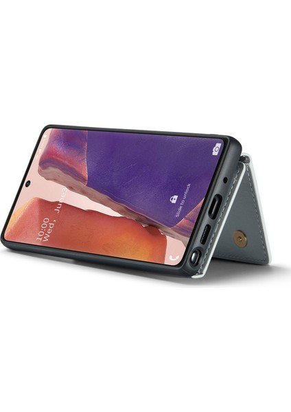 Samsung Galaxy NOTE20/NOTE20 5g 2'si 1 Arada Çıkarılabilir Fermuarlı Cüzdan Telefon Kılıfı Simli Manyetik Telefon Kılıfı Ayaklık (Yurt Dışından) modelleri