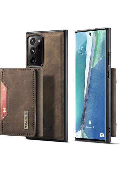 Samsung Galaxy NOTE20 ULTRA/NOTE20 Ultra 5g Manyetik Üç Katlı Cüzdan Destekli Deri Kılıf (Yurt Dışından)
