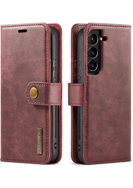 Samsung Galaxy S22 5g Çıkarılabilir 2'si 1 Arada Bölünmüş Deri Tam Koruma Cüzdan Kılıfı Tpu Iç Telefon Kılıfı (Yurt Dışından)