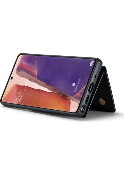 Samsung Galaxy NOTE20/NOTE20 5g 2'si 1 Arada Çıkarılabilir Fermuarlı Cüzdan Telefon Kılıfı Simli Manyetik Telefon Kılıfı Ayaklık (Yurt Dışından) modelleri