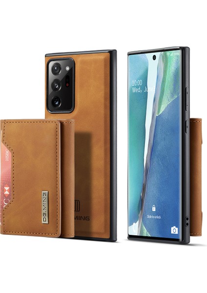 Samsung Galaxy NOTE20 ULTRA/NOTE20 Ultra 5g Manyetik Üç Katlı Cüzdan Destekli Deri Kılıf (Yurt Dışından)